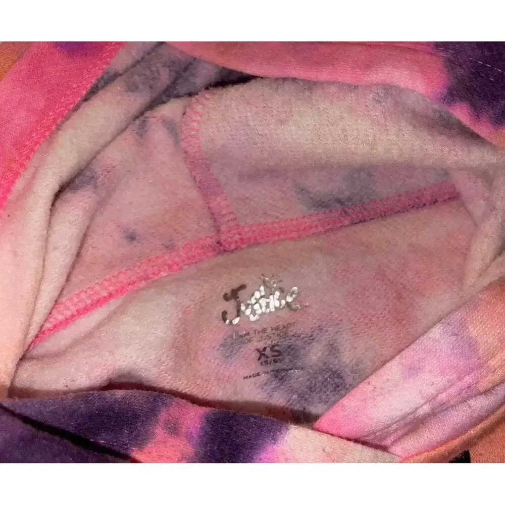 Justice Pink and Purple Tie Dye Kids Sweatshirt - Size XL